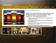 Tablet Screenshot of brewery-advice.com